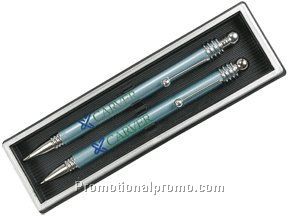 Metallic pastel twin set