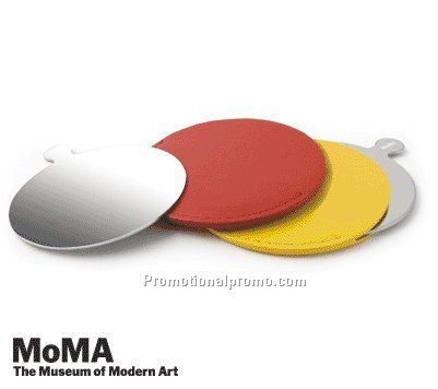 MoMA Stainless Steel Mirror ROUND, RED