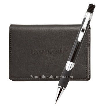 Monterey Ballpoint & Leather Card Case Set - Colorplay