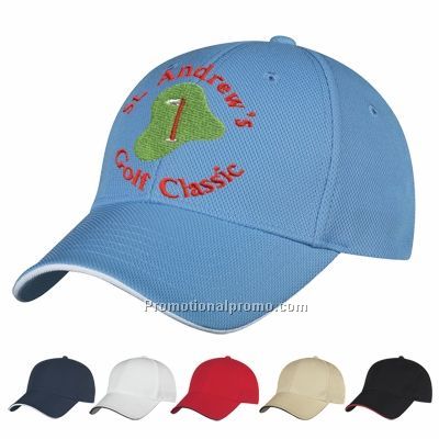 NU-FIT 39200PIQUE MESH FITTED SANDWICH CAP