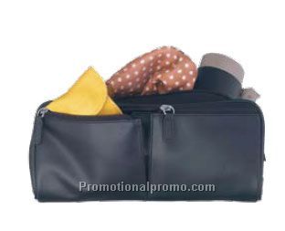 NYLON/LEATHER TOILETRY KIT