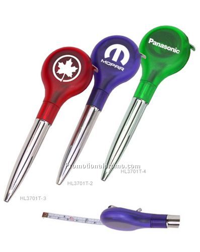 Pen with measuring tape