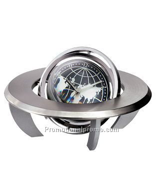 Planetarium gyro spinning clock