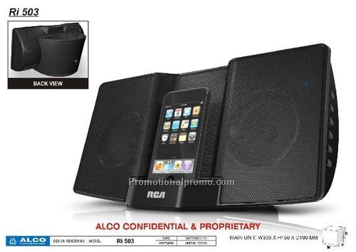 RCA Sound System With Universal Dock for iPod