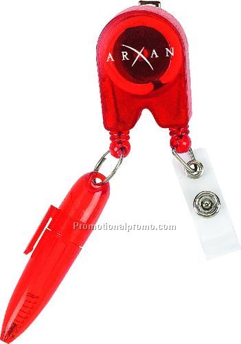 RETRACTABLE PEN BADGE HOLDER