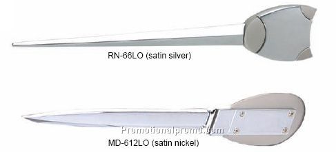 RN Letter Opener - Satin Nickel