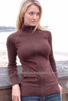 Raw Edge Raglan L/S Double Zip Jacket