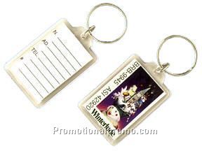 Rectangular acrylic key holder