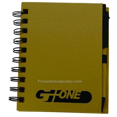 SMALL RECYCLED PAPER NOTEBOOK W/STICKY NOTES