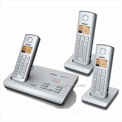 Siemens DECT 6.0 Three Handset Cordless Phone w/ Answering System