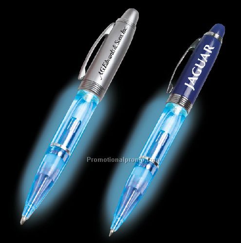 Silver/Blue Barrel Blue Light Pen