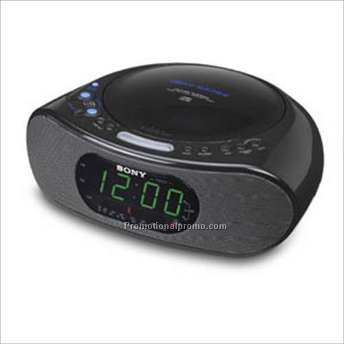 Sony Clock Radio with CD Player - Black