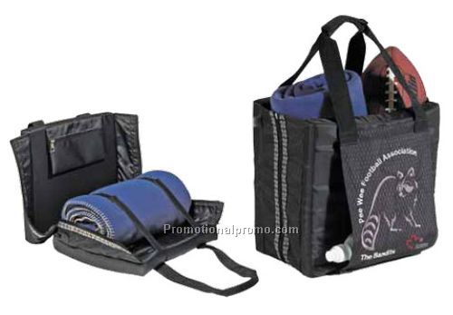 Stadium Cushion Seat/Tote Bag 38432Black