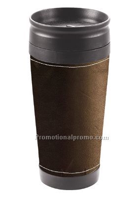 Stainless Steel Tumbler/Vinyl Sleeve 16oz - Brown