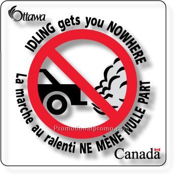 Stock Shape Clear Matte Polypro Roll Labels - Square