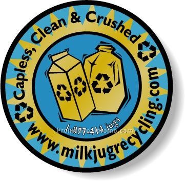 Stock Shape Dull Gold Foil Paper Roll Labels - Round