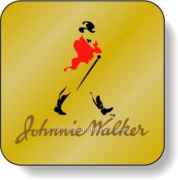 Stock Shape Dull Gold Foil Paper Roll Labels - Square with round corners