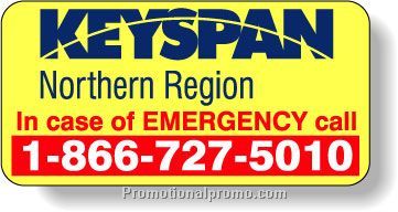 Stock Shape Fluorescent Chartreuse Roll Labels - Rectangle with round corners