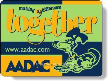 Stock Shape Fluorescent Green Roll Labels - Rectangle with round corners