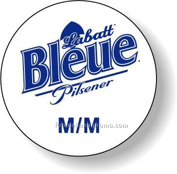 Stock Shape White Gloss Block-out Roll Labels - Round