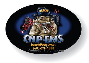 Stock Shape White Gloss Roll Labels for indoor use - Oval