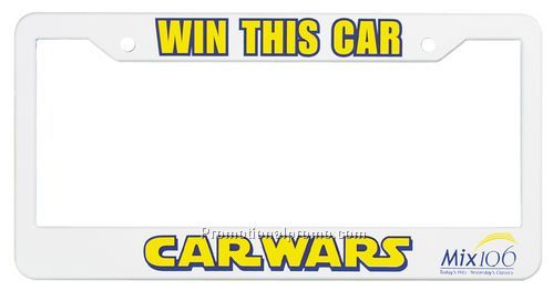 Style 600 - Black License Plate Frame