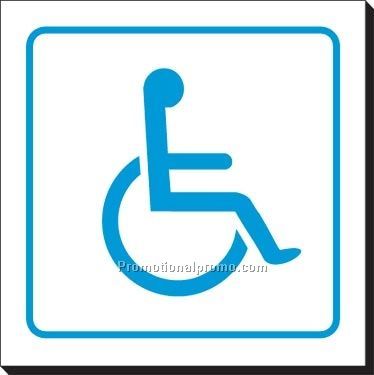 Symbol Sign - Disabled 6" x 6"