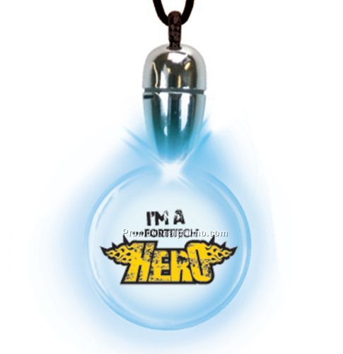 Tear Drop Blinking Pendant Necklaces