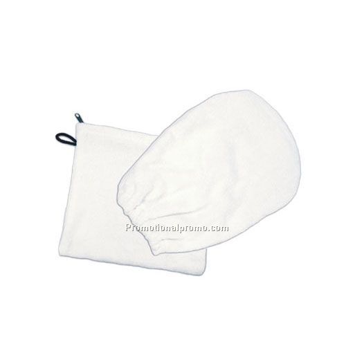 The Grande Terry Wash Mitt/Pouch