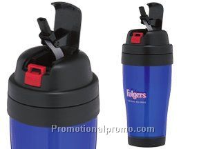 Thermal tumbler with pop-up straw 16 oz.