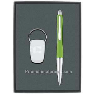 Thumb-Pad Key Tag/Ballpoint Gift Set