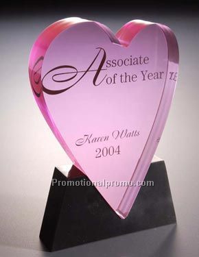 Tinted Heart on Removable Base