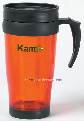 Translucent Travel Mug 16oz - Red