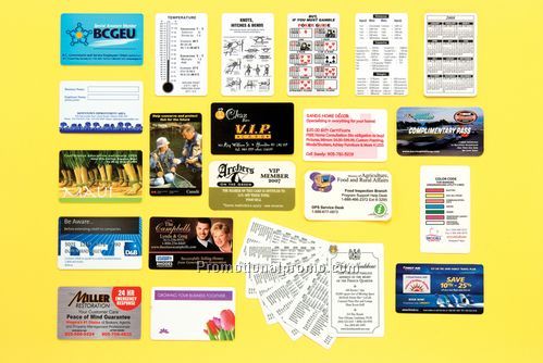 WALLET CARD -SINGLE SIDED -.012