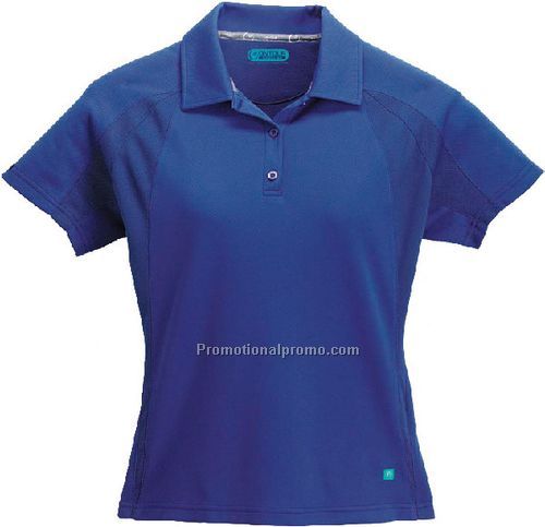 Women's Excel Bamboo Charcoal Polo With Reverse Inset