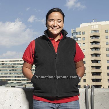 Women's Full Zip Unlined Microfleece Vest