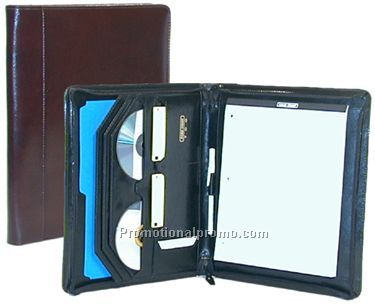 Zip Around Leather Padfolio