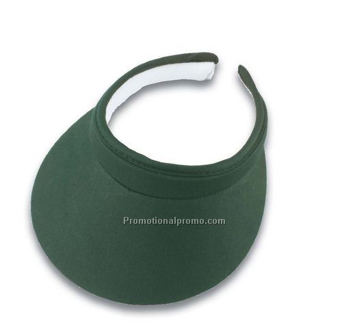 cotton twill clip-on visor