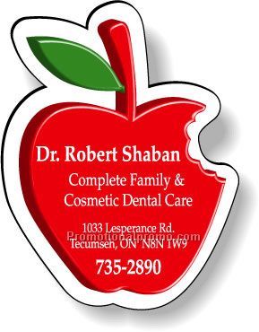 .025 Stock Shape Magnets / Apple with bite