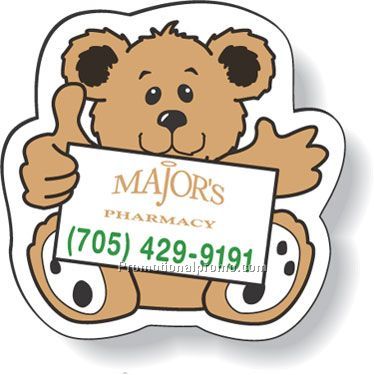.035 Stock Shape Magnets / Bear with Card