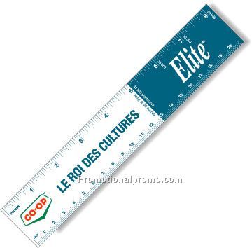 .040 White Matte Styrene Plastic 8" Rulers / with square corners