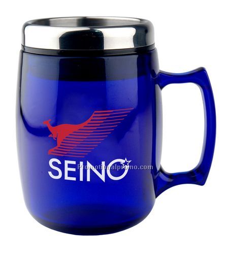 14 oz. Cosmopolitan Mug - Stainless Steel Rim