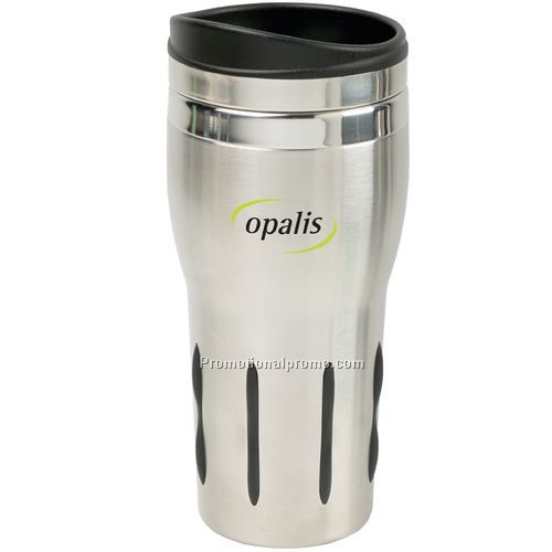 14 oz Rubber Grip Stainless Steel Tumbler