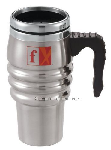 16 oz. Stainless Steel Tri-Roll Travel Mug