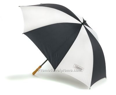 2-Tone Lightweight Umbrella - Black/White/Printed