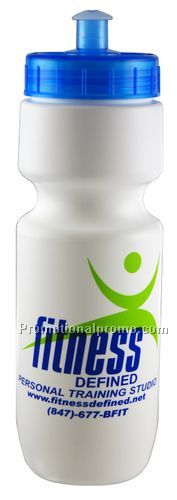 22 oz. Opaque Bike Bottle-Push/Pull Lid