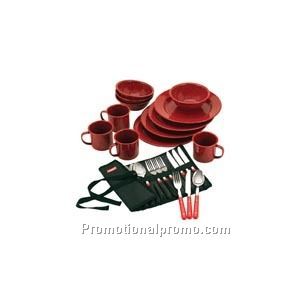 24 Piece Enamelware Dining Kit
