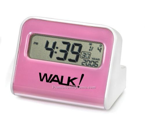 3-Port USB Hub with Clock - Pink