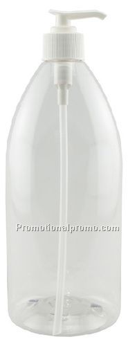 32oz Clear Tapered Round Pump Bottle