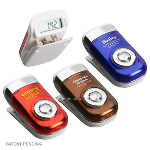 360 DEGREE CLIP WHIZ PEDOMETER